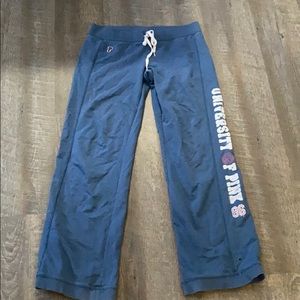 Victoria’s Secret pink, sweatpants.